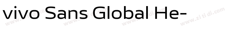 vivo Sans Global He字体转换 vivo Sans Global He字体转换